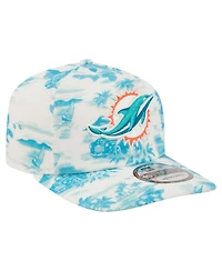 New Era Men's White Miami Dolphins Tropics 19TWENTY Adjustable Hat