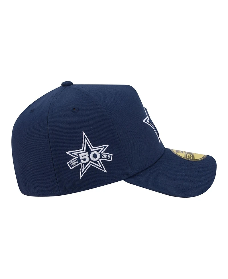 New Era Men's Navy Dallas Cowboys A-Frame 59FORTY Fitted Hat