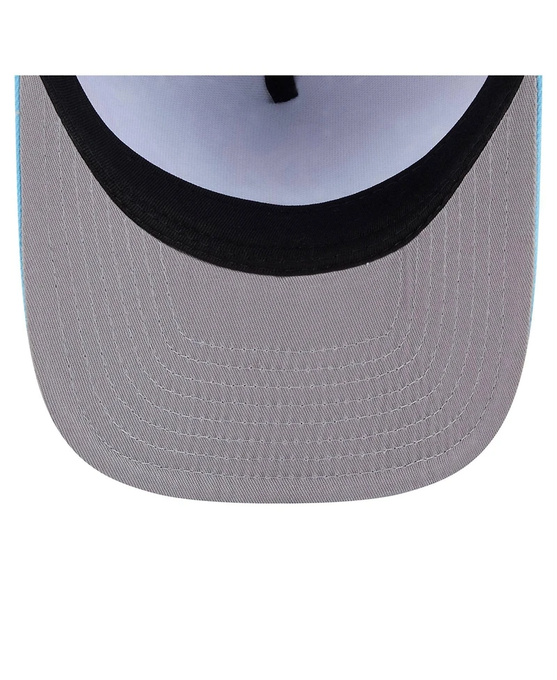 New Era Men's Light Blue New York Mets Deep Water Pre-Curved 9FIFTY A-Frame Snapback Hat