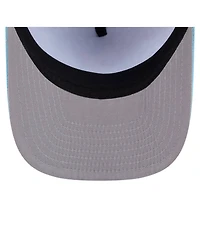 New Era Men's Light Blue New York Mets Deep Water Pre-Curved 9FIFTY A-Frame Snapback Hat