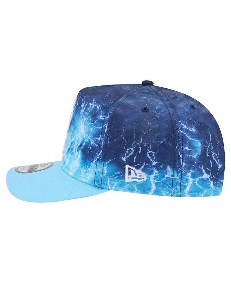 New Era Men's Light Blue Chicago White Sox Deep Water Pre-Curved 9FIFTY A-Frame Snapback Hat