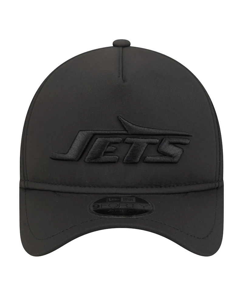 New Era Men's Black New York Jets Apex 9FORTY Adjustable Hat