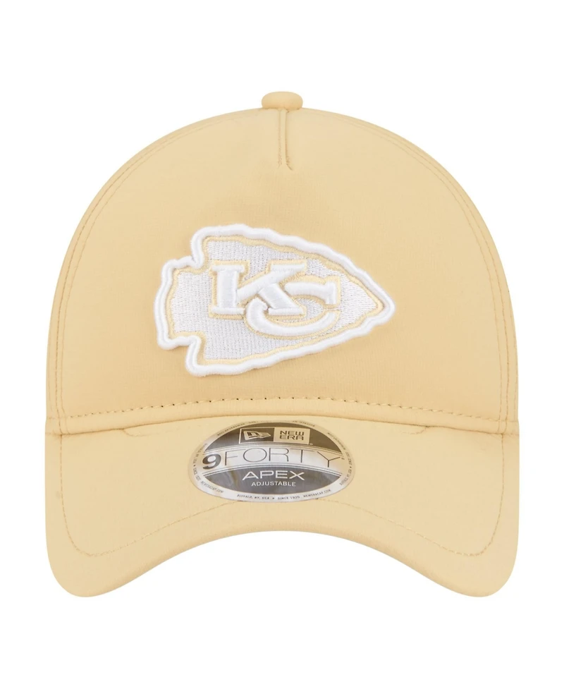 New Era Men's Tan Kansas City Chiefs Apex 9FORTY Adjustable Hat