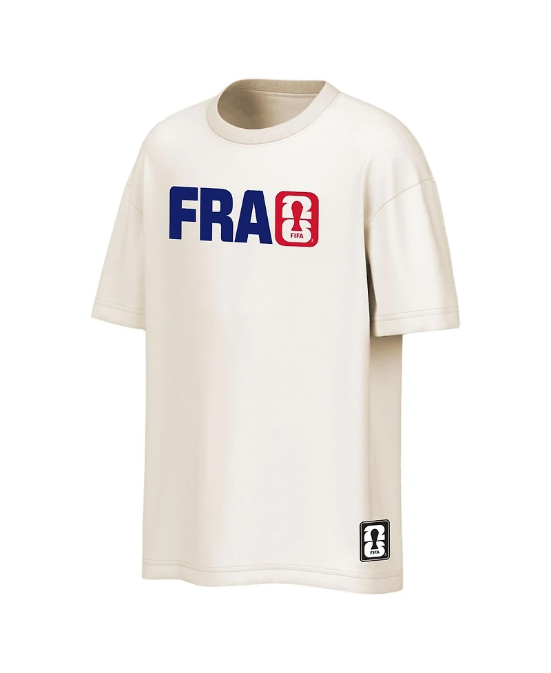 Outerstuff Men's Cream France Fifa World Cup 2026 Livery Oversized T-Shirt