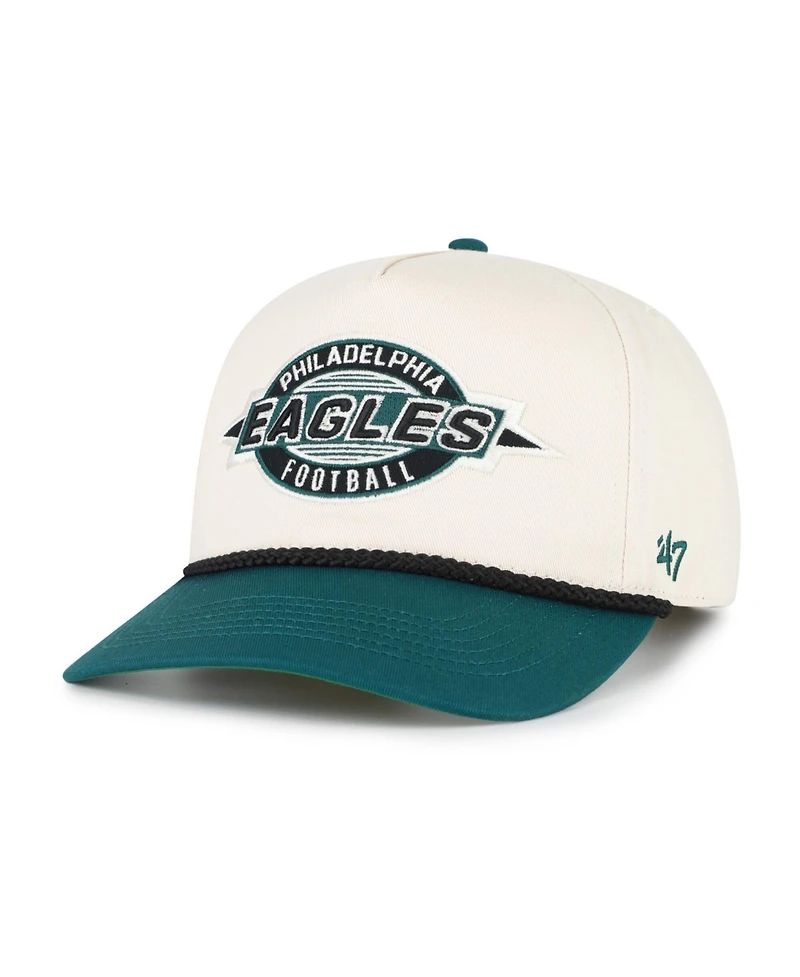 '47 Brand Men's Natural Philadelphia Eagles Frame Out Two Tone Hitch Adjustable Hat