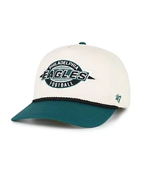 '47 Brand Men's Natural Philadelphia Eagles Frame Out Two Tone Hitch Adjustable Hat