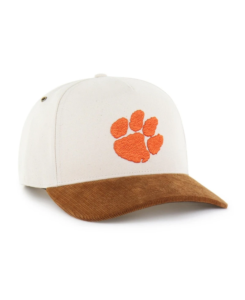 Carhartt x '47 Brand Men's Natural/Brown Clemson Tigers Undyed Relaxed Hitch Adjustable Hat