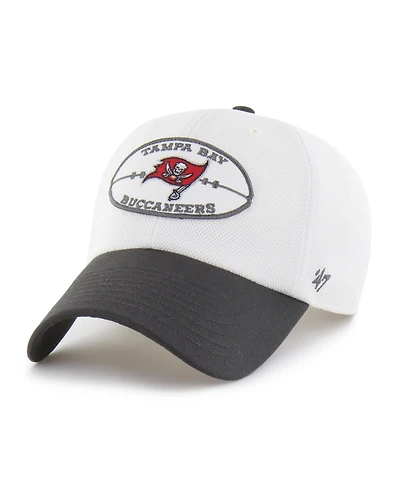 47 Brand Men's Cream/Pewter Tampa Bay Buccaneers Pique Patch Clean Up Adjustable Hat