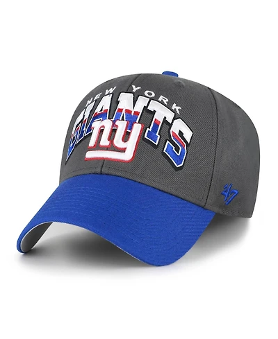 '47 Brand Men's Charcoal New York Giants Split Block Mvp Adjustable Hat
