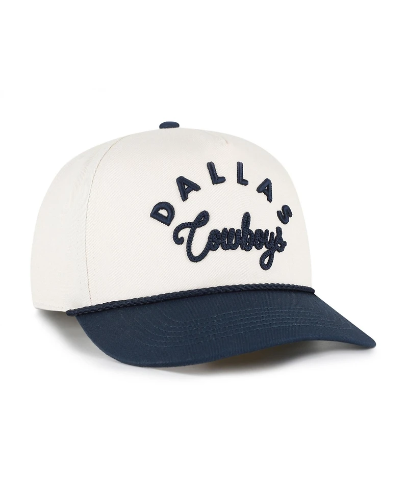 '47 Brand Women's Natural/Navy Dallas Cowboys Rope Script Hitch Adjustable Hat