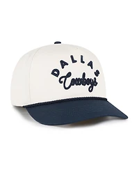 '47 Brand Women's Natural/Navy Dallas Cowboys Rope Script Hitch Adjustable Hat
