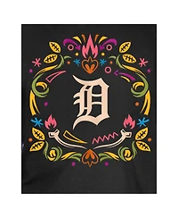 New Era Big Boys and Girls Black Detroit Tigers Dia de los Muertos T-Shirt