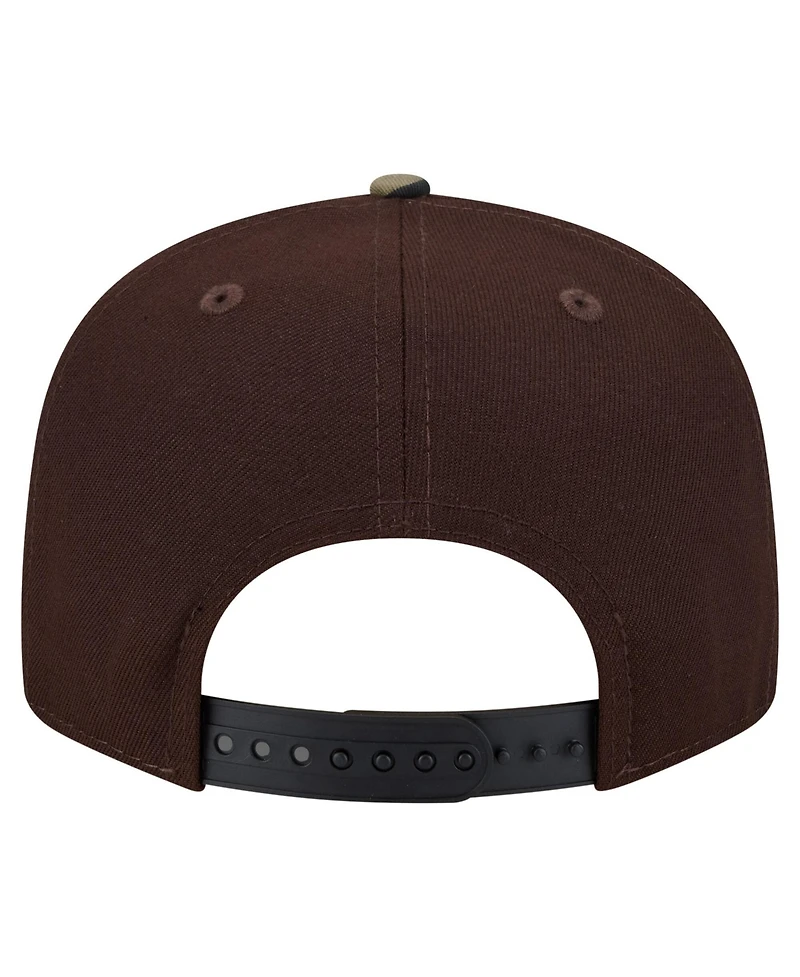 New Era Men's Dark Brown Buffalo Bills Burnt Wood Camo 9FIFTY Snapback Hat