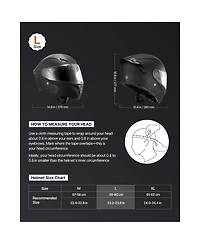 Sugift Adult Modular Motorcycle Helmet with Clear Visor Detachable Liner Dot Approved Size Large