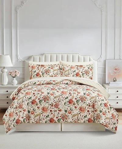 Macy's Helena Floral Reversible Microfiber 8-piece Comforter Set