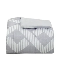 Macy's Colton Geo Reversible Microfiber 3-piece Comforter Set