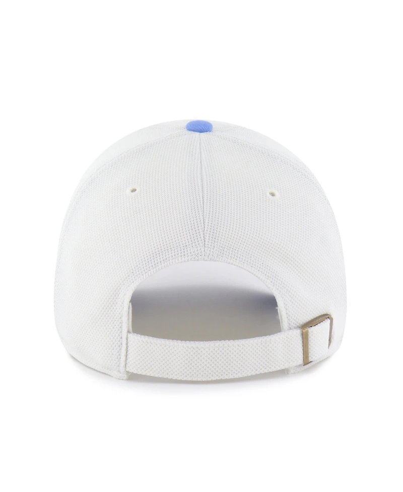 47 Brand Men's Cream/Light Blue Tennessee Titans Pique Patch Clean Up Adjustable Hat