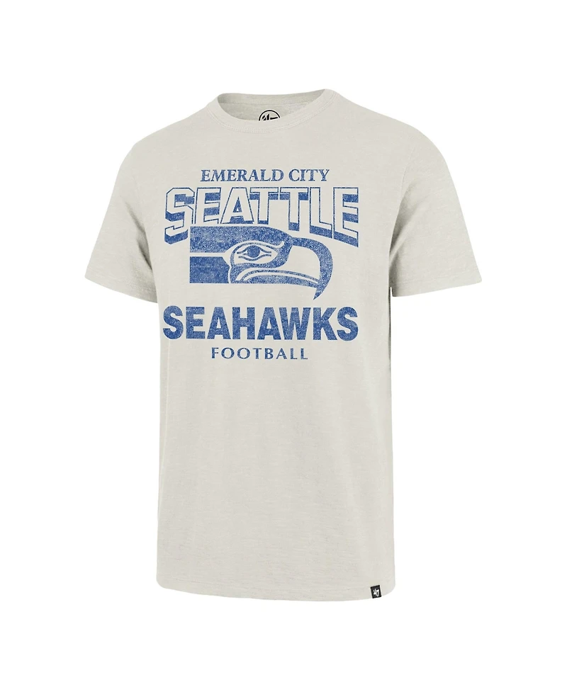 47 Brand Men's Natural Seattle Seahawks Head On Scrum T-Shirt