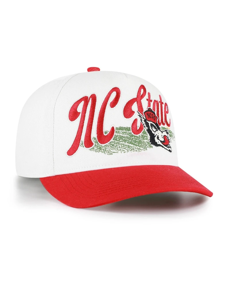 47 Brand Men's and Women's Natural Nc State Wolfpack Saturday Capsule Enfield Hitch Adjustable Hat