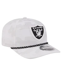 New Era Men's White Las Vegas Raiders Camo Rope 9SEVENTY Adjustable Hat