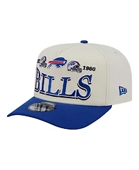 New Era Men's Cream/Royal Buffalo Bills A-Frame 9FIFTY Snapback Hat