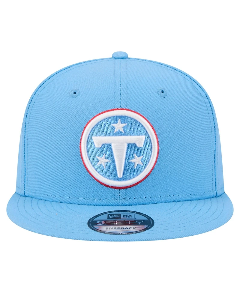 New Era Men's /Light Blue Tennessee Titans 9FIFTY Snapback Hat