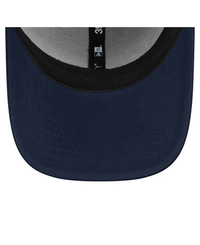 New Era Men's Navy Tennessee Titans Script 39THIRTY Flex Hat