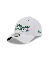 New Era Men's White Dallas Cowboys Golf Course Casual Classic Adjustable Hat