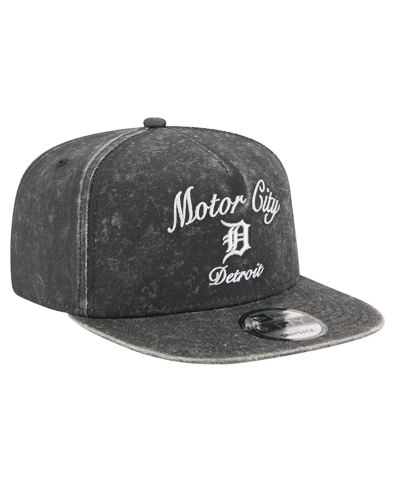 New Era Men's Black Detroit Tigers City Slogan A-Frame 9FIFTY Snapback Hat