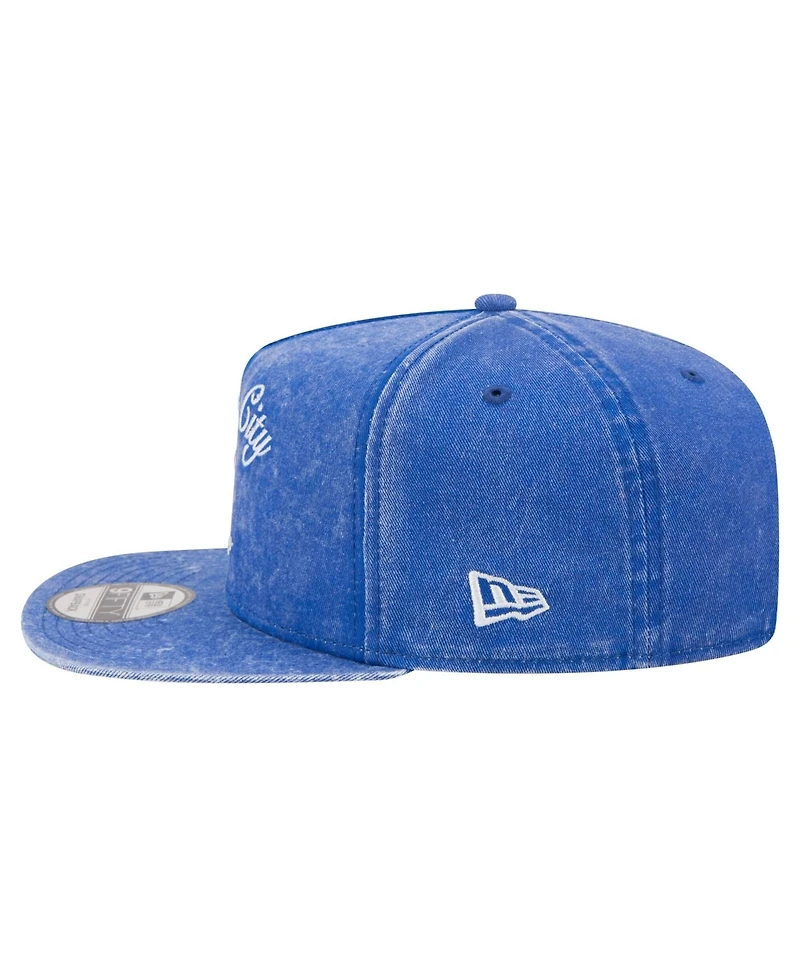 New Era Men's Royal Chicago Cubs City Slogan A-Frame 9FIFTY Snapback Hat