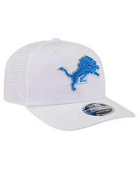 New Era Men's White Detroit Lions Name Plate 9SEVENTY Adjustable Hat