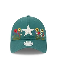New Era Women's Green Dallas Cowboys Wildflower 9TWENTY Adjustable Hat