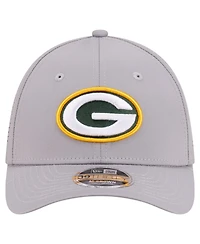 New Era Men's Gray Green Bay Packers 39THIRTY M-Crown Flex Fit Hat