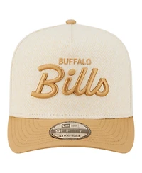 New Era Men's Cream Buffalo Bills Herringbone 9FIFTY A-Frame Snapback Hat