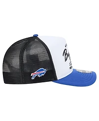 New Era Men's White/Royal Buffalo Bills Foodie 9FIFTY A-Frame Trucker Snapback Hat