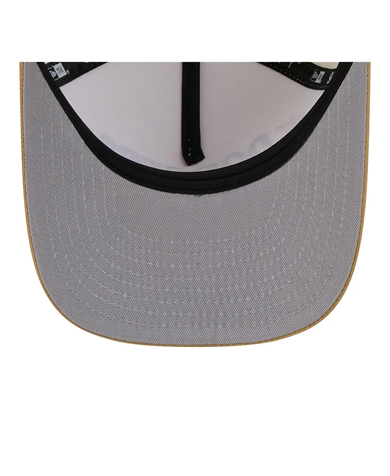 New Era Men's Cream Los Angeles Dodgers Club 9FIFTY A-Frame Snapback Hat