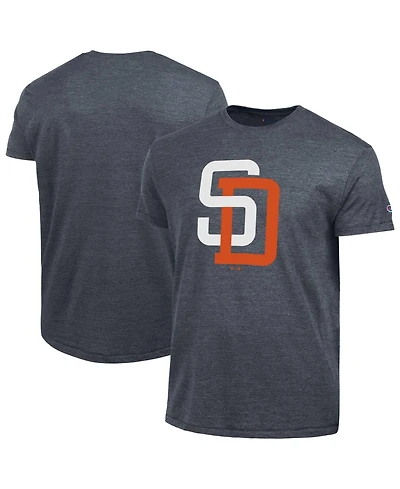 Champion Men's Navy San Diego Padres Cooperstown Logo Tri-Blend T-Shirt