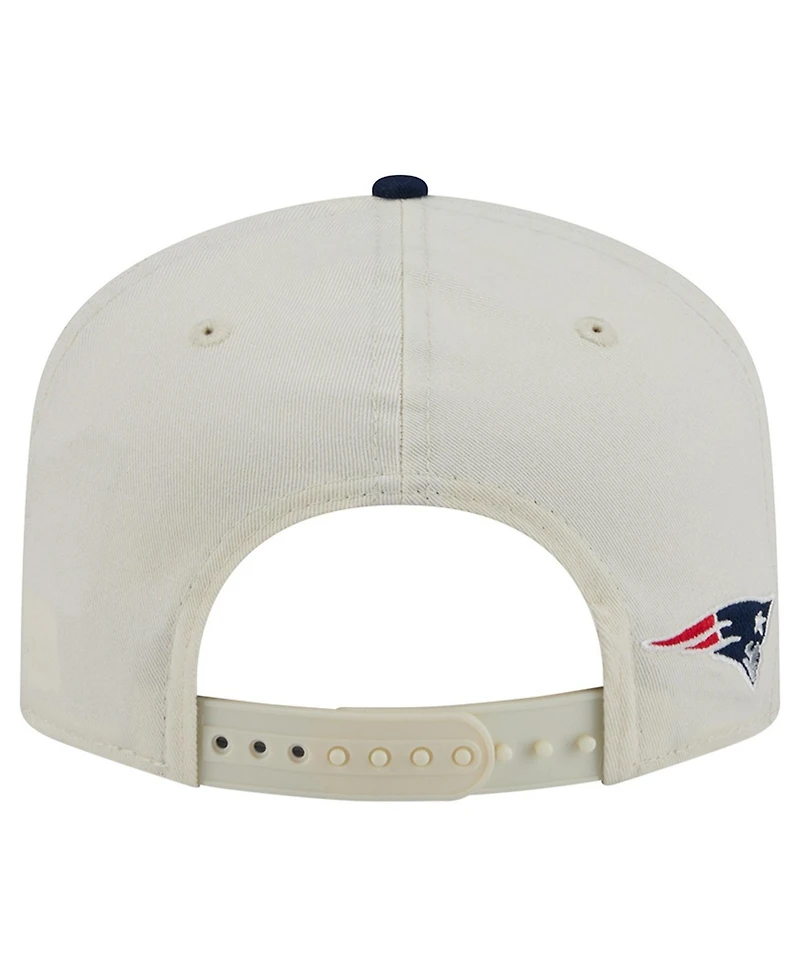 New Era Men's Cream New England Patriots Script 19TWENTY Adjustable Hat