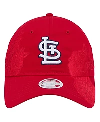 New Era Women's Red St. Louis Cardinals Roses 9TWENTY Adjustable Hat