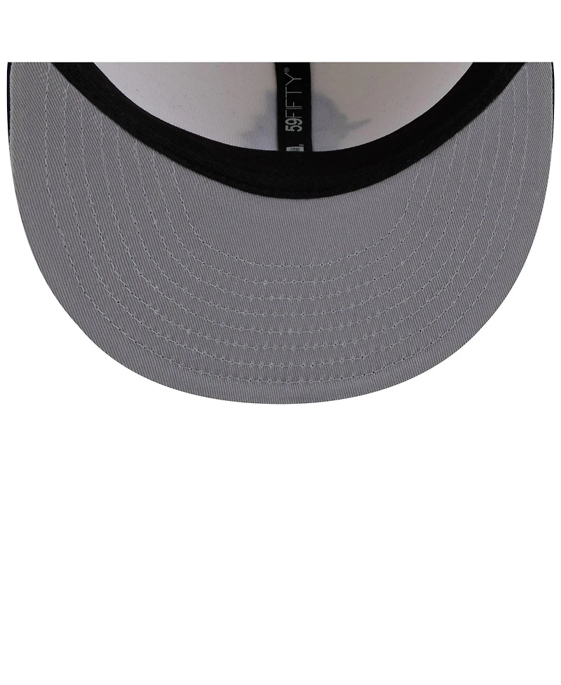 New Era Men's White/Navy Seattle Mariners Blossom 59FIFTY Fitted Hat