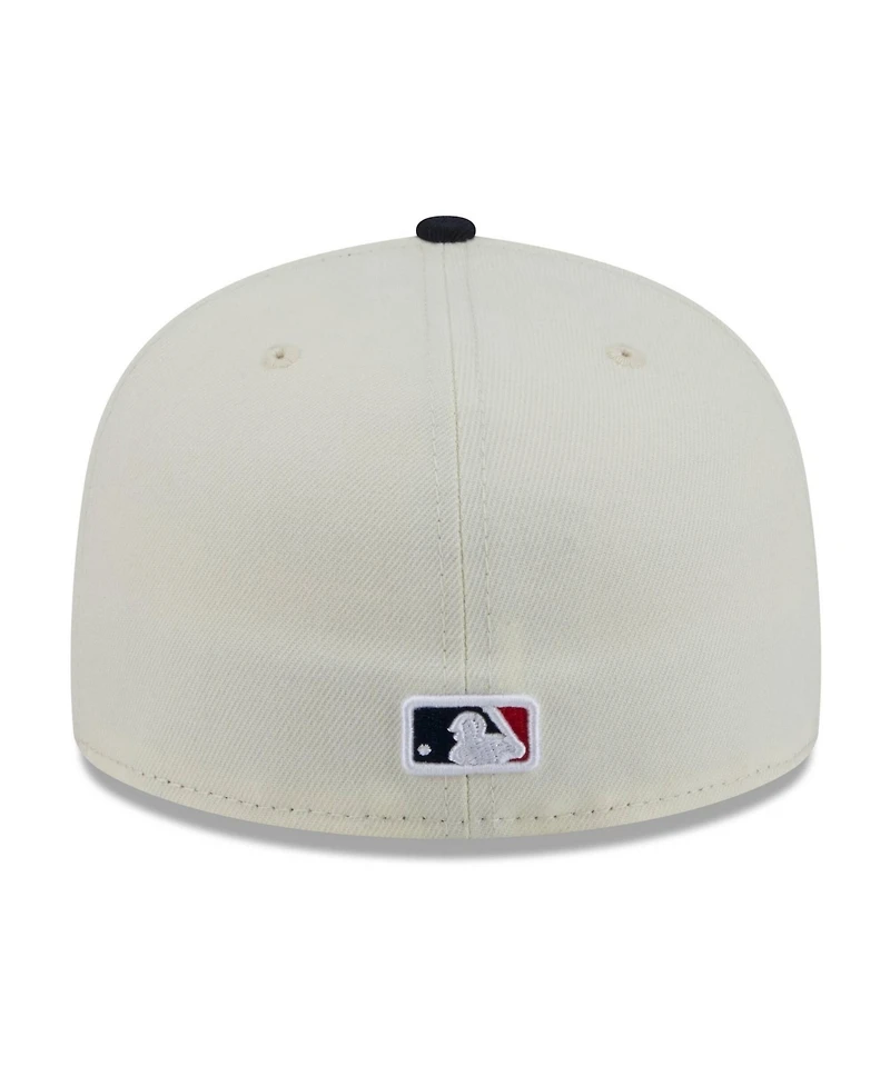 New Era Men's White/Navy Boston Red Sox Blossom 59FIFTY Fitted Hat