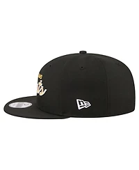 New Era Men's Black New Orleans Saints Core Team Script 9FIFTY Snapback Hat