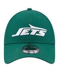 New Era Men's Green New York Jets Core Team 9FORTY Adjustable Hat