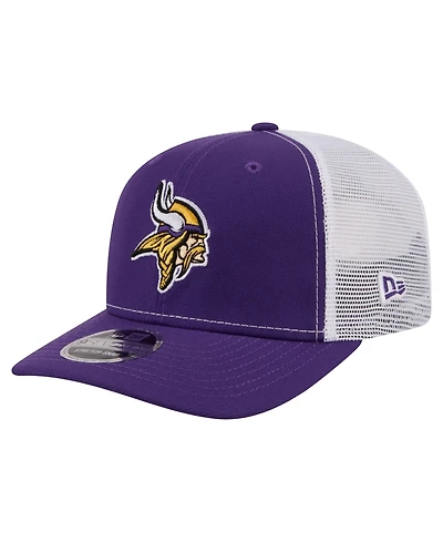 New Era Men's Purple Minnesota Vikings 9SEVENTY Trucker Adjustable Hat