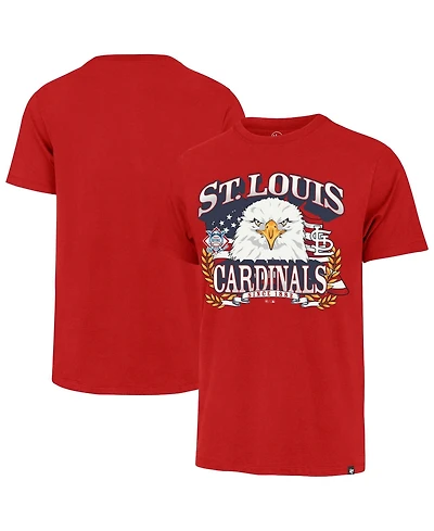 47 Brand Men's Red St. Louis Cardinals Americana Eagle T-Shirt
