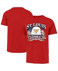 47 Brand Men's Red St. Louis Cardinals Americana Eagle T-Shirt