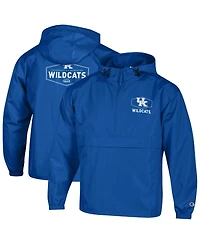 Champion Men's Royal Kentucky Wildcats Delay Packable Half-Zip Jacket