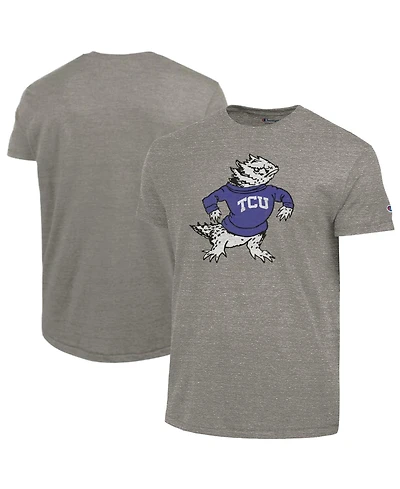 Champion Men's Charcoal Tcu Horned Frogs Vintage Triumph Tri-Blend T-Shirt