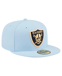 New Era Men's Coastal Blue Las Vegas Raiders 59FIFTY Fitted Hat