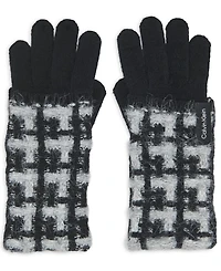Calvin Klein Women's Grid Knit Gloves